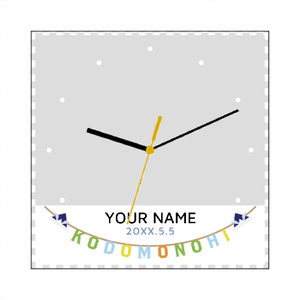 子どもの日のイラスト入り写真プリント時計をオリジナルでプリント 端午の節句のテンプレート