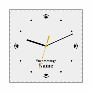 ペットの写真を入れるだけ!写真プリント時計をオリジナルでプリント ペットグッズのテンプレート