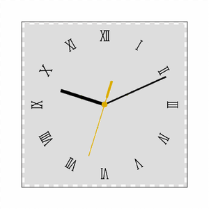 ローマ数字の文字盤が写真に映える自作のアクリル時計をオリジナルでプリント 写真プリント時計のテンプレート