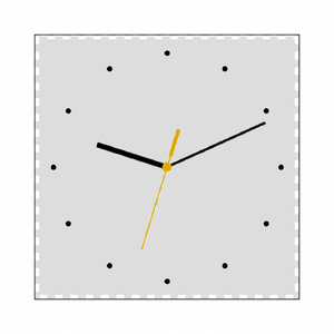 おしゃれな写真が映えるシンプルな文字盤の自作アクリル時計をオリジナルでプリント 写真プリント時計のテンプレート