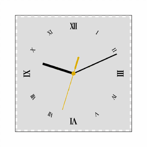 おしゃれな写真が映えるローマ数字の文字盤入りアクリル時計をオリジナルでプリント 写真プリント時計のテンプレート