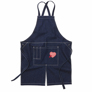 ハートのメッセージとカーネーションのイラスト入り母の日のエプロンをオリジナルでプリント 母の日のテンプレート