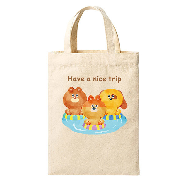 8oz ライトキャンバスフラットバッグ（S）