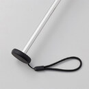 ハンドル部にはゴムタイプのストラップ付で持ちやすさもばっちり