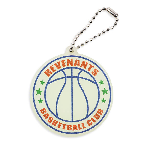 円形キーホルダー（蓄光）