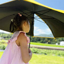 裏面がブラックコーティングで遮光力抜群！透明パネルもあり視界もクリアです