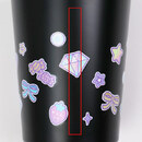 デザインの端と端は絵柄がずれたり、綺麗に繋がらない場合があります（ロータリーUVインクジェット）