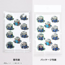 個包装、パッケージ包装などの付帯作業も対応可能です(撮影使用：銀地シール)