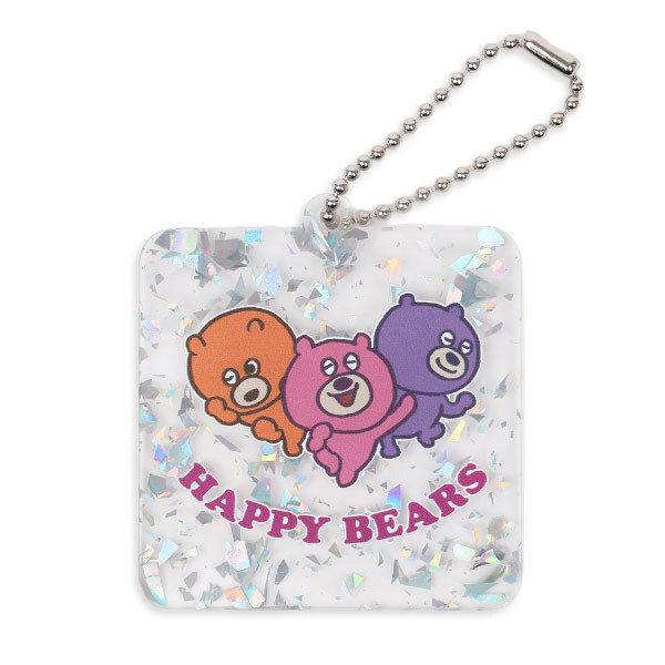 円形キーホルダー（シルバーホログラム）