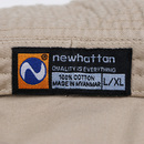 裏面にnewhattanのタグが付いています