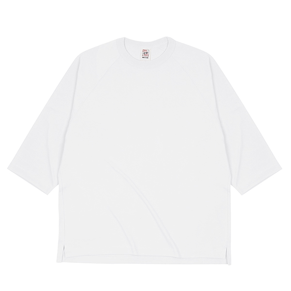 Cross Stitch オープンエンド ラグラン七分袖Tシャツ