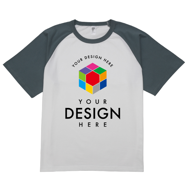 D-FACTORY 6.6oz プレミアムコンフォートラグランスリーブTシャツ