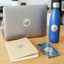 再剥離・耐水なので様々なアイテムに貼れます