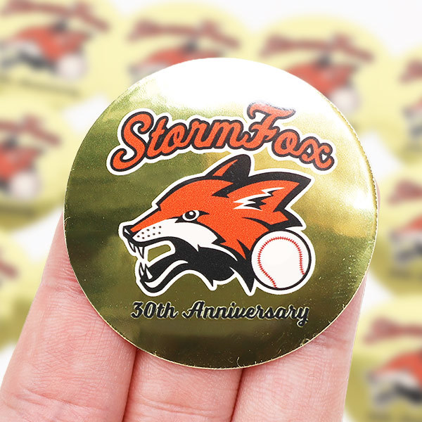 円形ゴールド鏡面シール 12枚セット