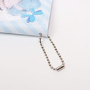 オプション（有料）でボールチェーンとワイヤーリングが付けられます