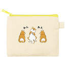 カラーファスナーキャンバスフラットポーチ（SS）