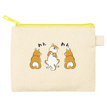 カラーファスナーキャンバスフラットポーチ(SS)