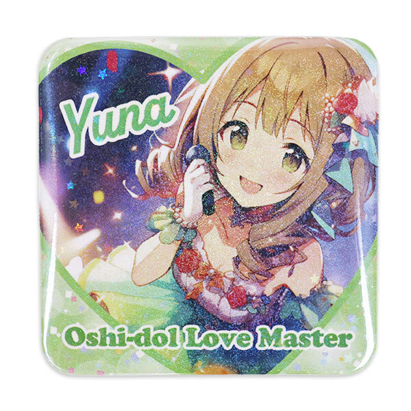 正方形スターホログラム缶バッジ