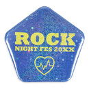 五角形スターホログラム缶バッジ