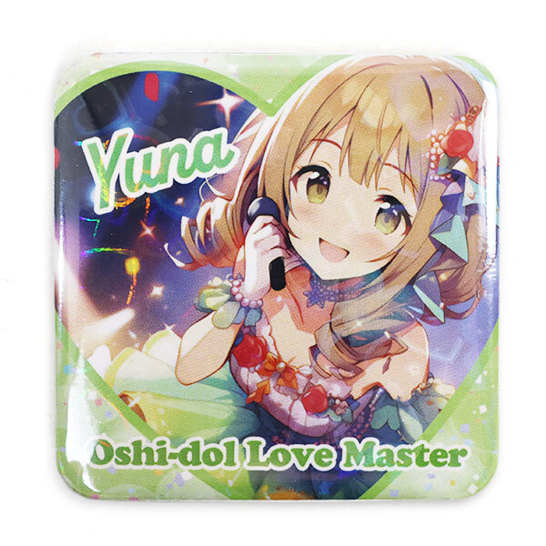 正方形ハートホロ缶バッジ