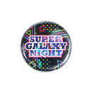 ハートホログラム缶バッジ 安全ピン（丸型）32mm