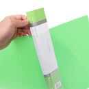 背ポケットにタイトルが書き込める背見出し紙が付いています