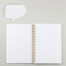 中紙は6ｍｍ罫線で日付を入れるスペースもあります（約60枚）