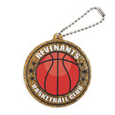 円形キーホルダー（ゴールドラメ）