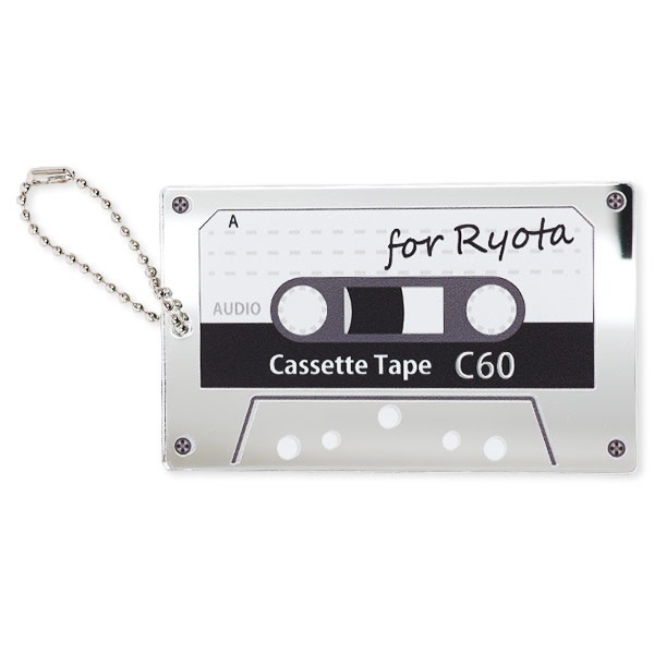 名刺型キーホルダー（ミラー）