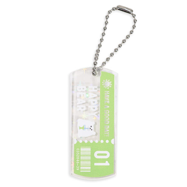 タグ型キーホルダー（キラキラホログラム）