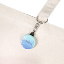 バッグやポーチに付けられるチェーン付き缶バッジ