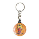 円形 スターホログラム缶バッジキーホルダー 38mm