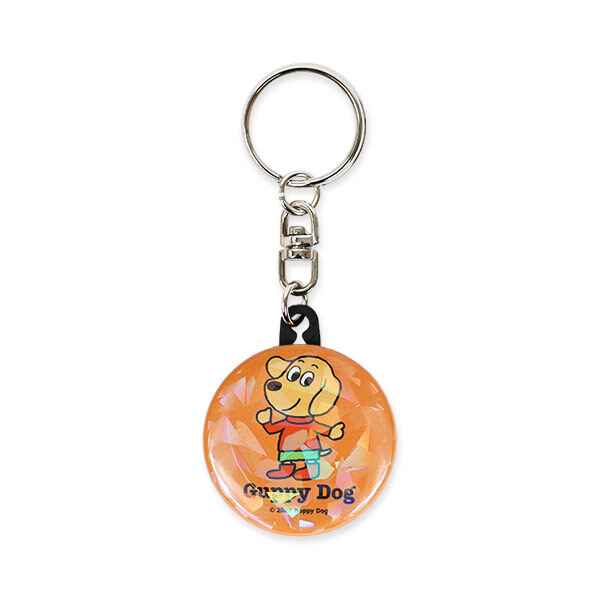 円形 ホログラム缶バッジキーホルダー 38mm