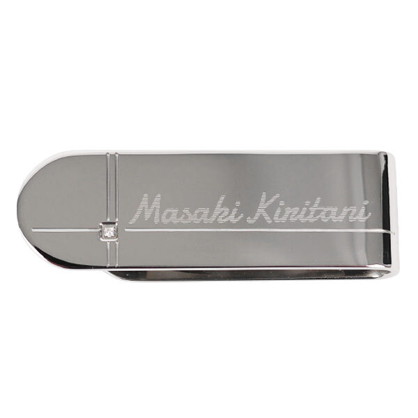 ステンレス マネークリップ（クロスライン）