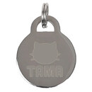 円形ステンレス迷子札