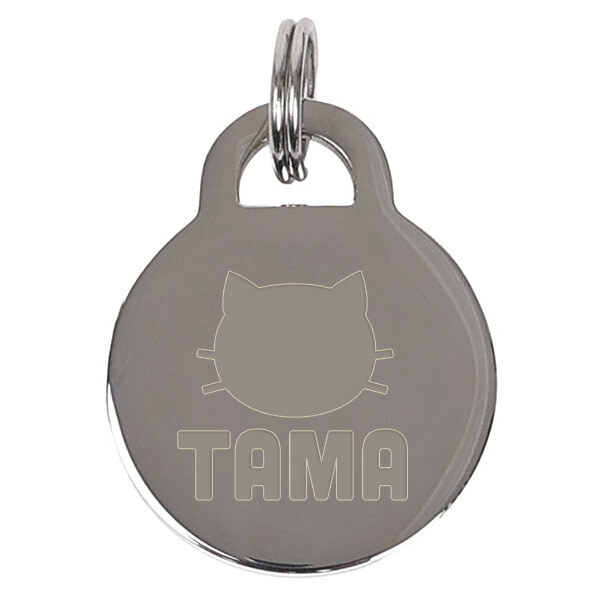 円形ステンレス迷子札