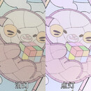 ライト面のプリントは光を遮らないため、点灯時にデザインが透けて見えます