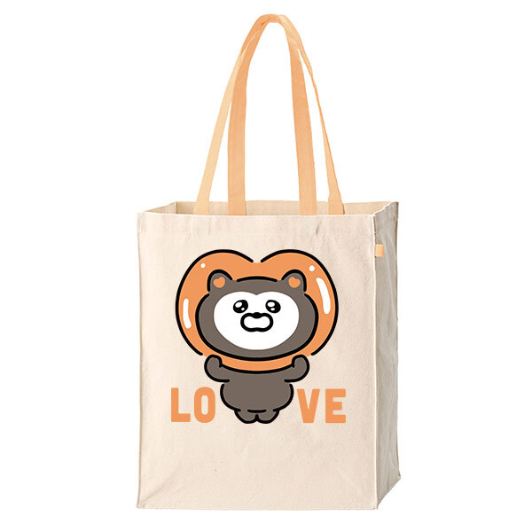 10oz キャンバスボックストートループ付　アイテムカラー：ピーチオレンジ