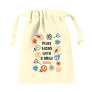 スウェード風巾着（S）　アイテムカラー：オフホワイト