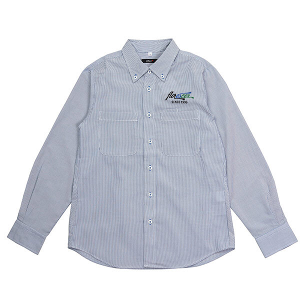 AITOZ 長袖ボタンダウンシャツ（コードレーン）　アイテムカラー：サックス