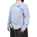 着用イメージ（女性155㎝、サックス、Sサイズ）