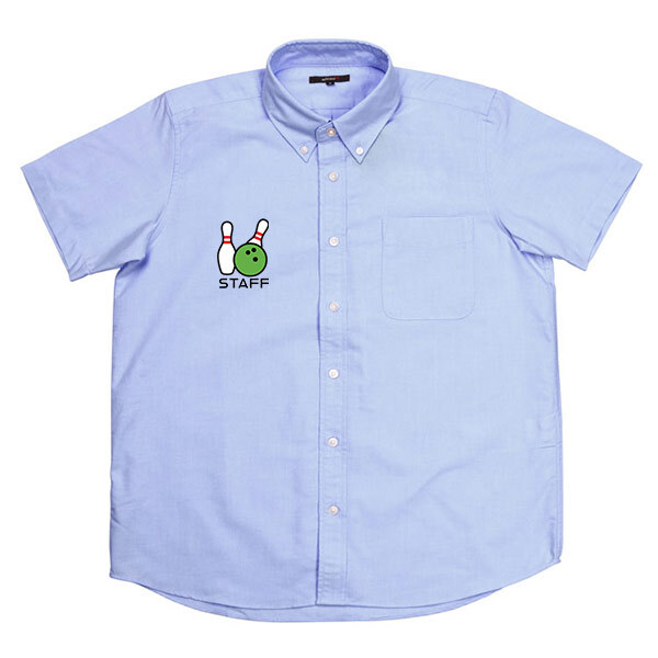 AITOZ メンズ半袖オックスボタンダウンシャツ