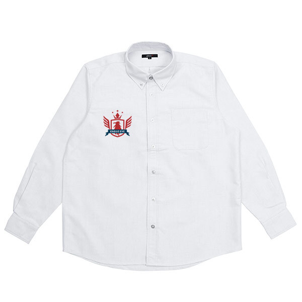 AITOZ メンズ長袖オックスボタンダウンシャツ