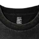 一本針縫製の衿元