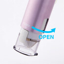 持ち運びに便利な安心ロック付き！