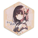 六角形木製マグネット