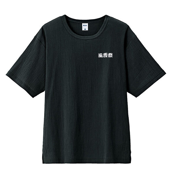 LIFEMAX 4.3oz 楊柳Tシャツ　アイテムカラー：ブラック