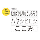 最大12文字まで名入れ可能