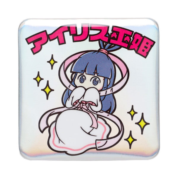 正方形 オーロラ缶バッジ