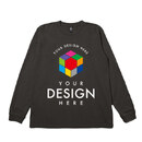 D-FACTORY 6.6oz ヴィンテージ長袖Tシャツ（1.6インチリブ）　アイテムカラー：ヴィンテージハードブラック